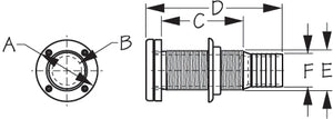 Sea Dog 520510-1 Boat Drain Plug Tube||520510-1_1.Jpg||86||sdg5205101||986453