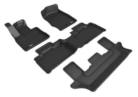 Product of 3D Mats KAGU L1FR13001509 Black Thermoplastic Rubber Of Carbon Fiber Texture Floor Liner 