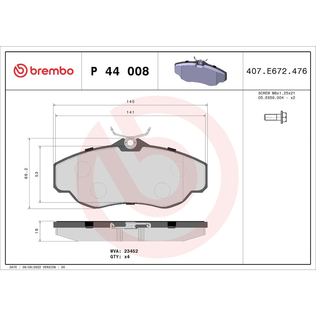 Brembo P44008 Brake Pad||p44008_Fro.Jpg||87||brmp44008||1753154