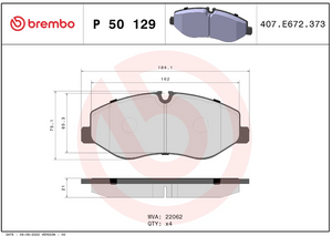 Brembo P50129 Brake Pad||p50129_3.Png||88||brmp50129||1684685