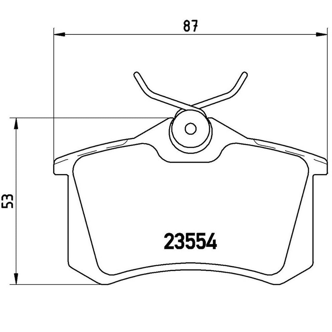 Product of Brembo P85017 Brake Pad - Set Of 4 