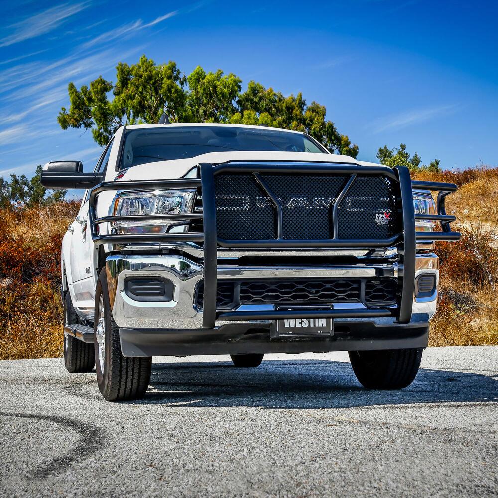 Product of Westin Automotive 57-4025 Grille Guard 1-Piece Black Powder Coated 