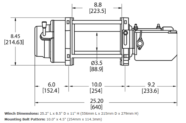 Product of Warn 97730 15000 Pound Vehicle Recovery Winch 