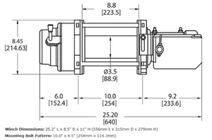 Product of Warn 97730 15000 Pound Vehicle Recovery Winch 