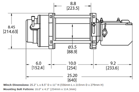 Product of Warn 97730 15000 Pound Vehicle Recovery Winch 