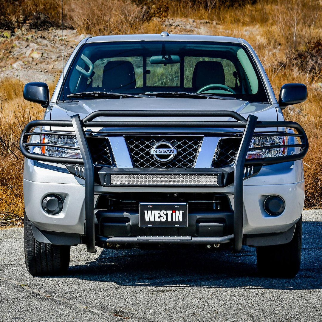 Product of Westin Automotive 40-32075 Grille Guard 1-Piece Black Textured Powder Coated 