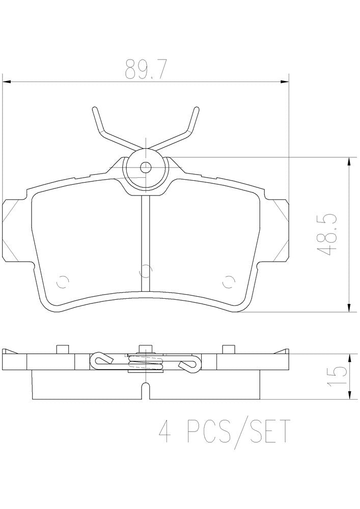 Product of Brembo P24155N Brake Pad - Set Of 4 