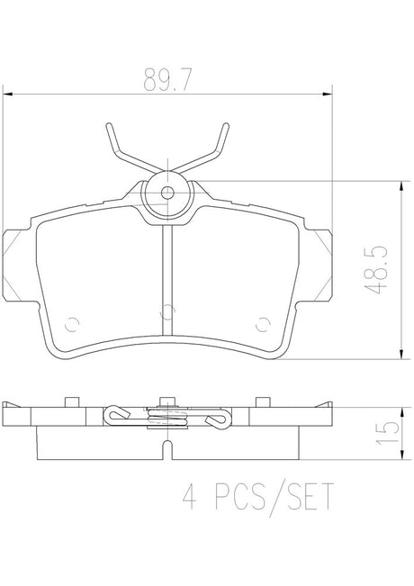 Product of Brembo P24155N Brake Pad - Set Of 4 