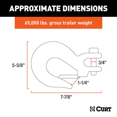 Curt 81920 Trailer Safety Chain Hook||81920_3008x1990_Ca.Jpg||86||c9381920||1652013