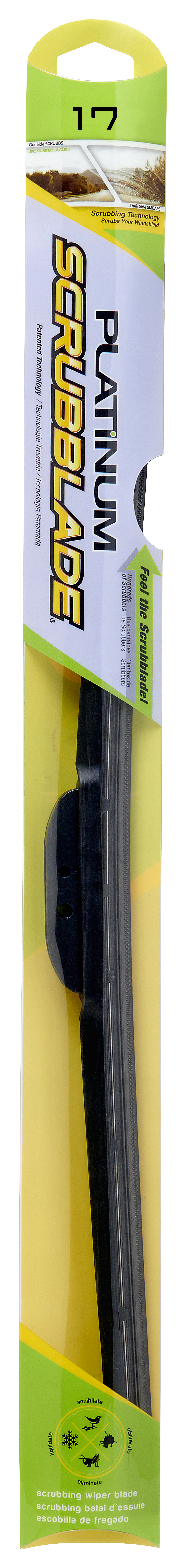 Scrubblade Hs1700 Windshield Wiper Blade||platinum17in-Pkg-Front_Edited-1.Png||88||scrhs1700||1522959