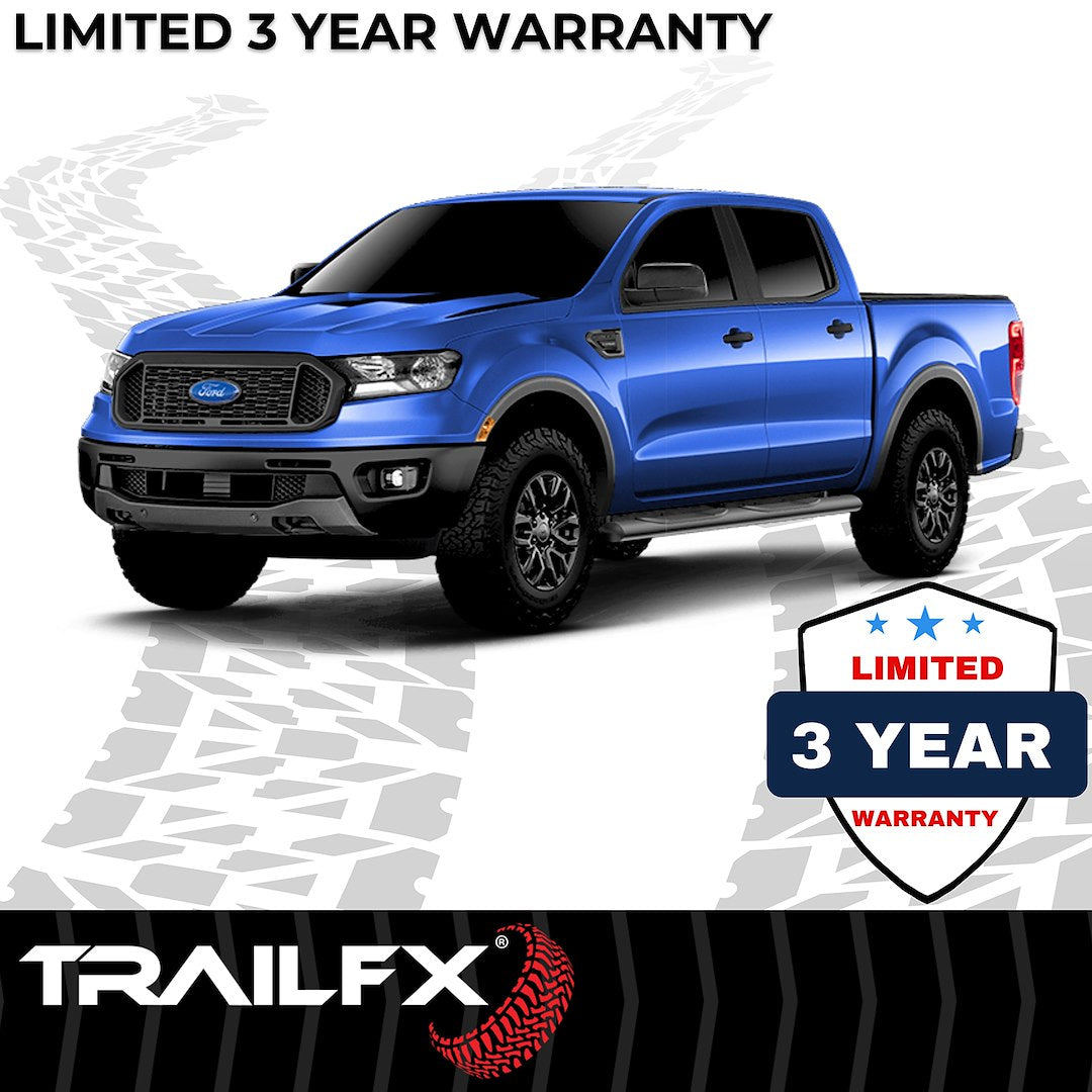 Product of TrailFX A1550B TFX 4" Oval Tube Side Steps Nerf Bar With Surface Steps 