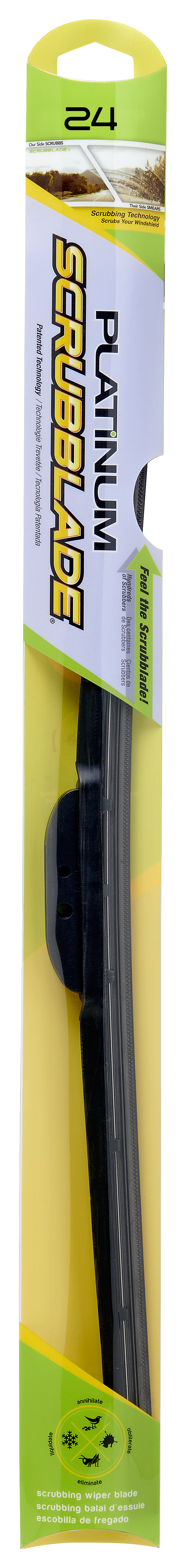 Scrubblade Hs2400 Windshield Wiper Blade||platinum24in-Pkg-Front_Edited-1.Png||88||scrhs2400||1522989
