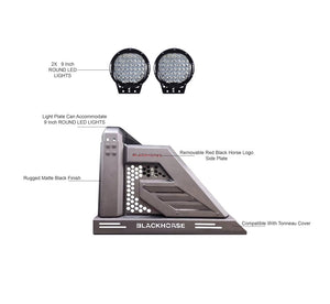 Product of Black Horse Offroad AR2-03B-PL69B  Truck Bed Bar 