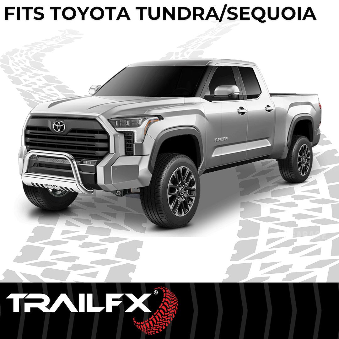 Product of TrailFX 8956422 Bull Bar Polished 3 Inch Yes with skid plate 