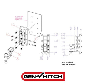 Gen-Y Hitch Gh-3024 Trailer Hitch Ball Mount||gh-3024_2.Jpg||87||gyhgh3024||1493706