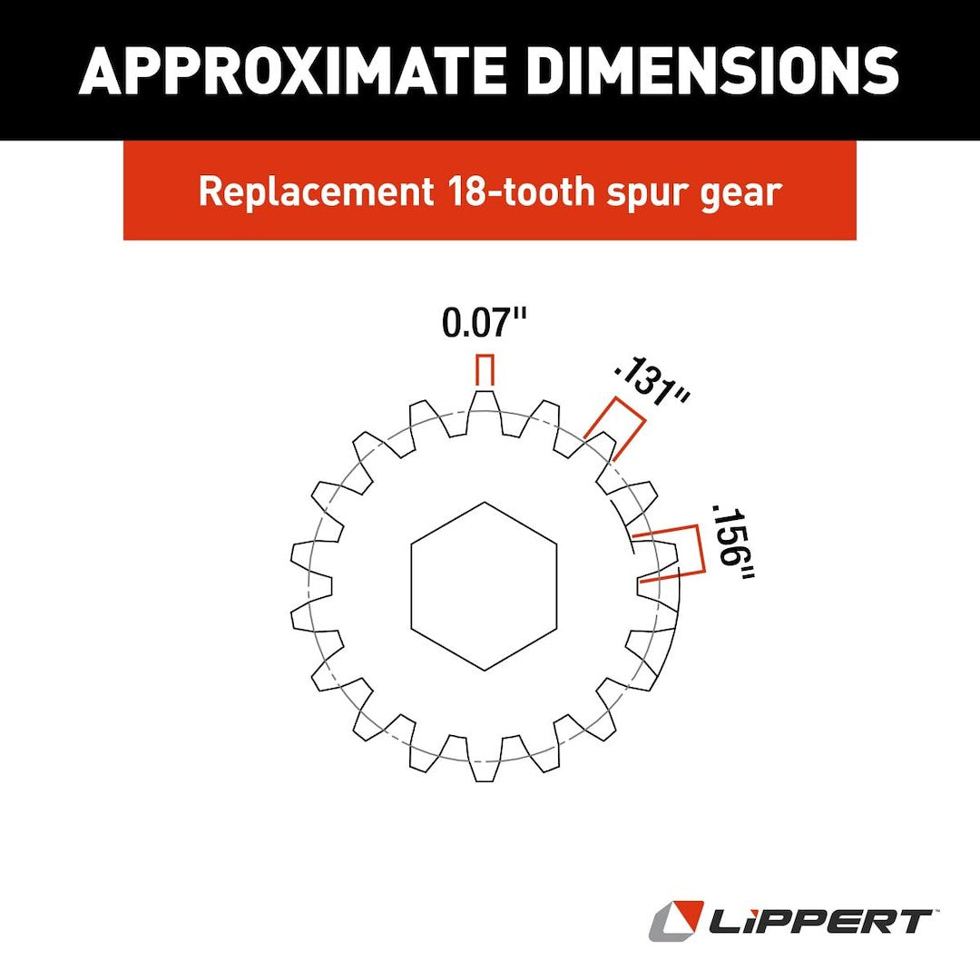 Product of Lippert Components 122739 Slide Out Gear