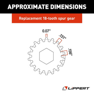 Product of Lippert Components 122739 Slide Out Gear