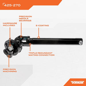 Product of Dorman (OE Solutions) 425-270 Chrysler 300 2010-05, Dodge Challenger 2010-08, Dodge Charger 2010-06, Dodge Magnum 2008-05 Steering Shaft No 