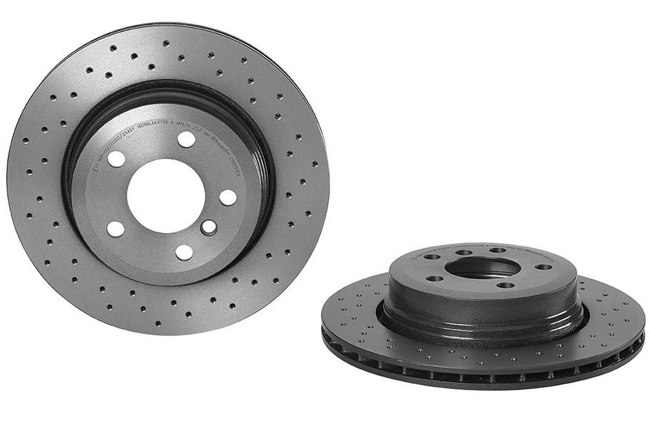 Product of Brembo 0995731XC02 Xtra Vented Cross Drilled 1 Piece Brake Rotor 