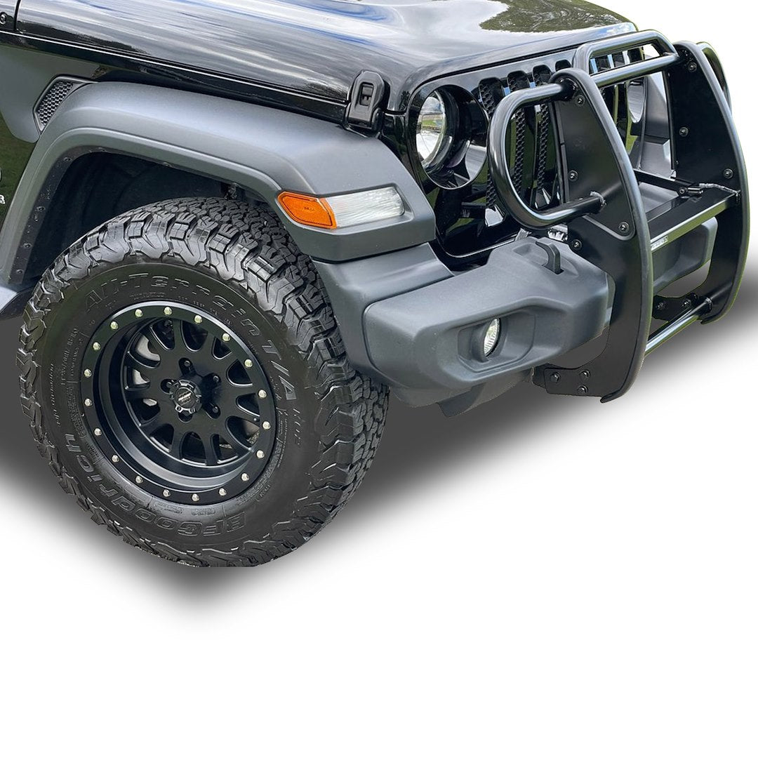 Product of Black Horse Offroad 17JPJLMA Grille Guard Modular Black Powder Coated 