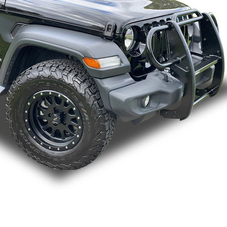 Product of Black Horse Offroad 17JPJLMA Grille Guard Modular Black Powder Coated 