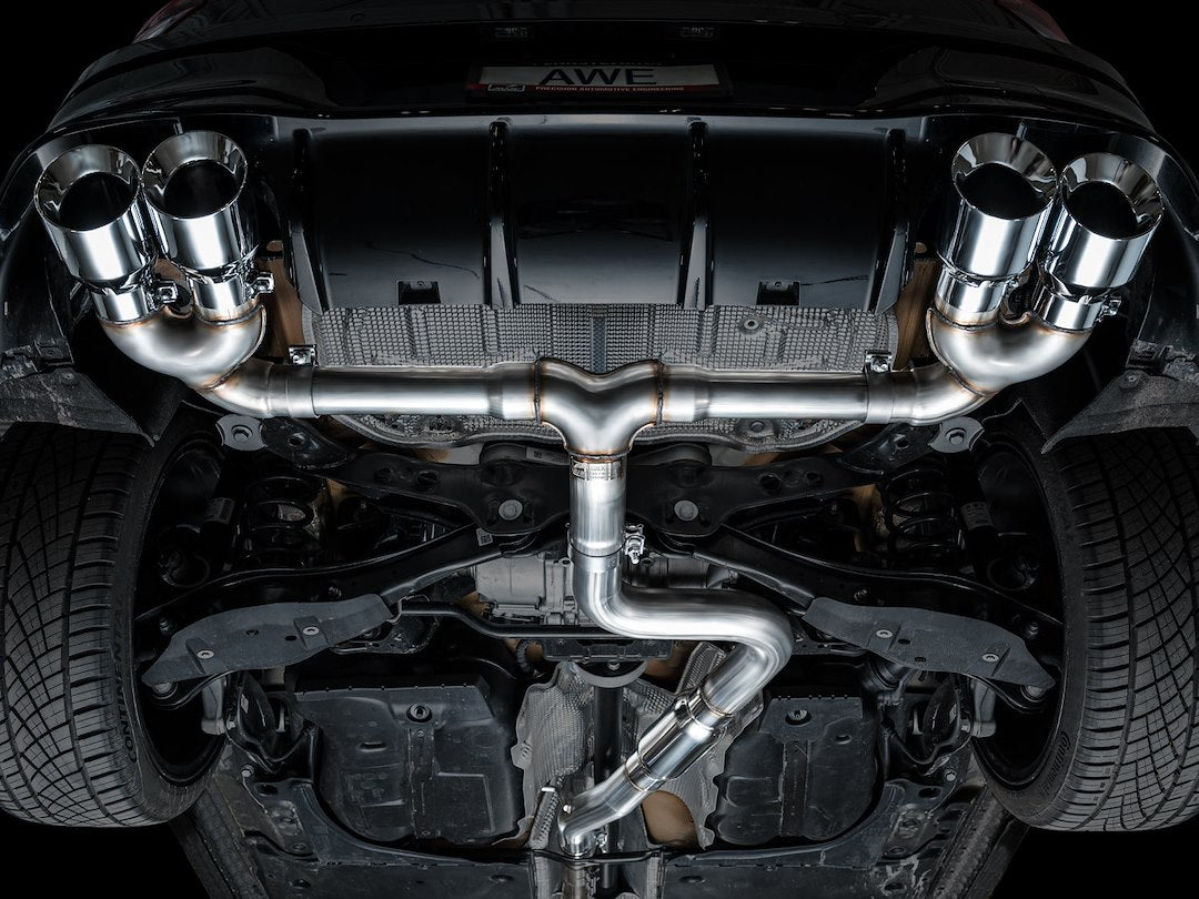Product of AWE Tuning 3020-42658 Track Edition Cat-Back System Dual Exhaust System Kit 