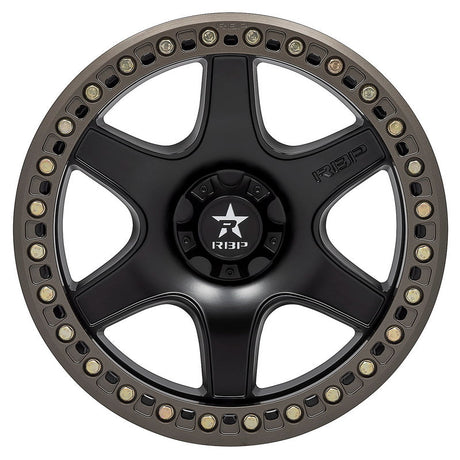 Product of RBP (Rolling Big Power) 17x9 Black With Bronze Bead Lock Ring Wheel - 8x6.50 Bolt Pattern 