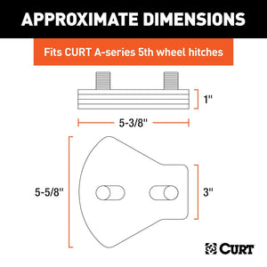 Curt 16992 Fifth Wheel Trailer Hitch Pin Box Adapter||16992_3008x1990_Ca.Jpg||89||c9316992||1113132