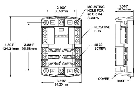 Blue Sea 5030-Bss Fuse Block||5030-Bss_1.Jpg||86||b6z5030bss||1334551