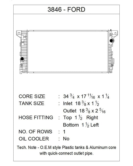 Csf 3846 Radiator||3846_Diagram.Jpg||86||csf3846||902270