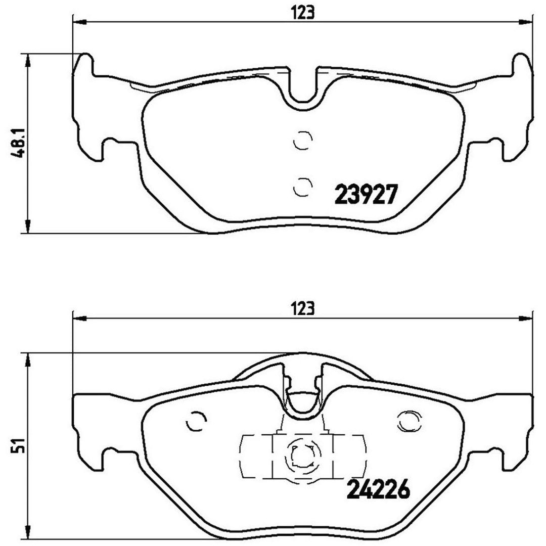 Product of Brembo P06038 Brake Pad - Set Of 4 