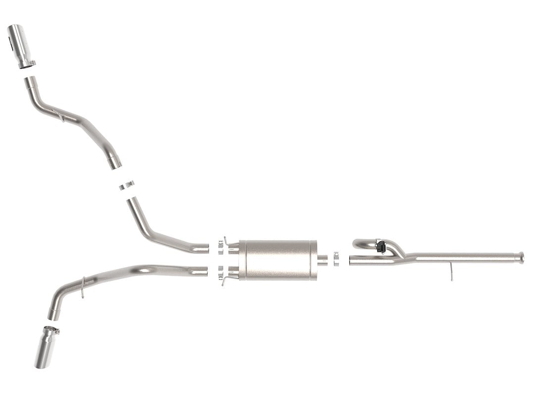 Product of Advanced FLOW Engineering 49-34132-P Gemini XV Cat-Back System Single Exhaust System Kit 