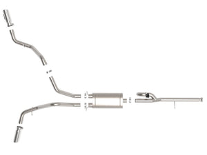 Product of Advanced FLOW Engineering 49-34132-P Gemini XV Cat-Back System Single Exhaust System Kit 