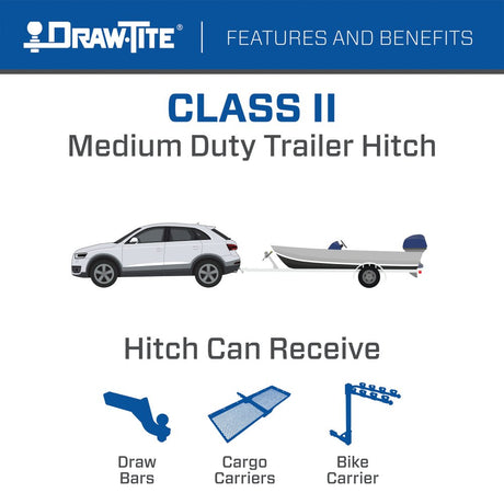 Product of Draw-Tite 36601 Class II Trailer Hitch Rear w/ 1-1/4 Inch Receiver 