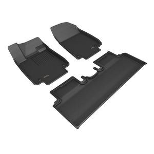 Product of 3D Mats KAGU L1HY13401509 Black Thermoplastic Rubber Of Carbon Fiber Texture Floor Liner 