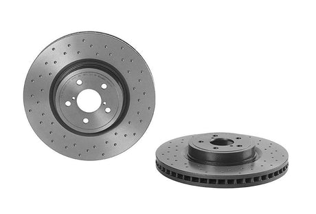 Product of Brembo 09A8701XC02 Xtra Vented Cross Drilled 1 Piece Brake Rotor 
