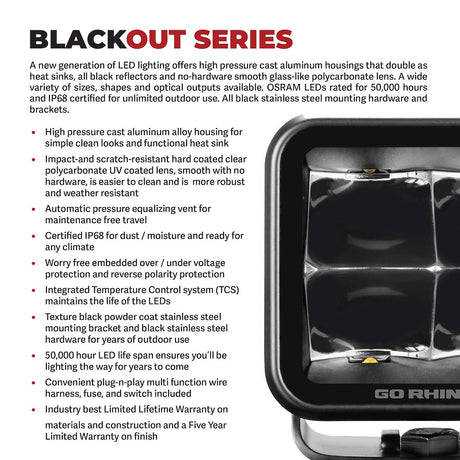 Product of Go Rhino 750400321FCS Driving/ Fog Light 
