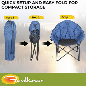 Faulkner 49575h Camping Chair||flk_49575h_Big Dog Bucket Chair_Blue Black_B2c_5.Jpg||89||flk49575h||1593900