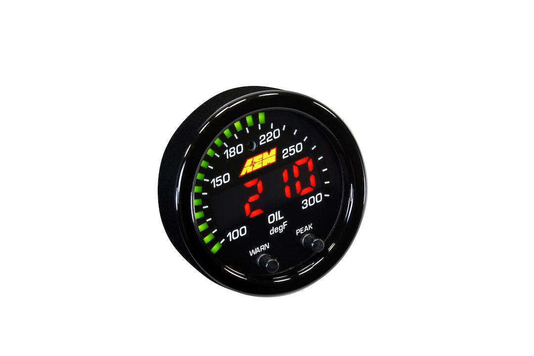 Product of AEM Electronics X-Series Temperature Gauge Water/Trans/Oil (30-0302)
