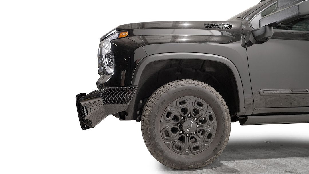 Product of Fab Fours CH24-S6161-1 Black Steel Steel Gloss Powder Coated Bumper 