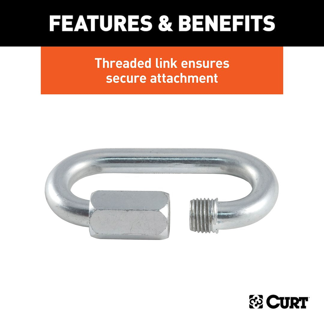 Curt 82932 Trailer Safety Chain Quick Link||82932_3008x1990_Fb.Jpg||87||c9382932||1139498