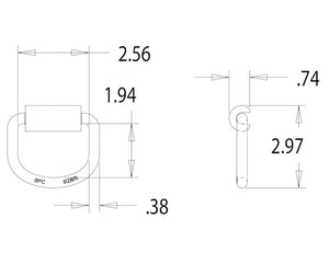Buyers Products B28f D-Ring||b28f_1.Jpg||86||b83b28f||1200026