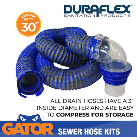 Product of Duraflex 22008 30 Feet Gray Sewer Hose Yes 