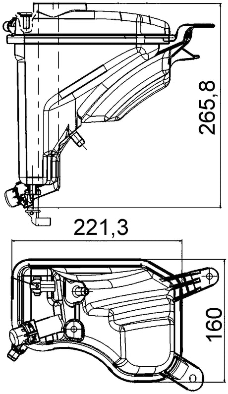 Mahle/ Clevite Crt 207 000s Coolant Reservoir||crt207000s-Fro3-04-20-21.Jpg||85||m25crt207000s||1694024