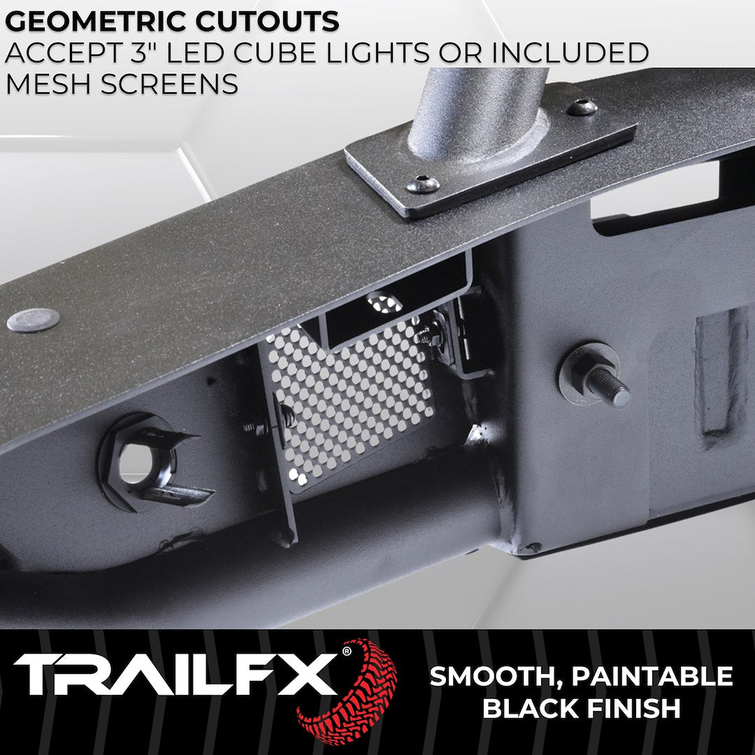 Product of TrailFX BR001T TrailFX Bronco Products Steel Matte Powder Coated Bumper 