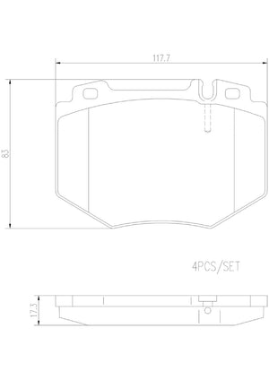 Product of Brembo P50048N Brake Pad - Set Of 4 