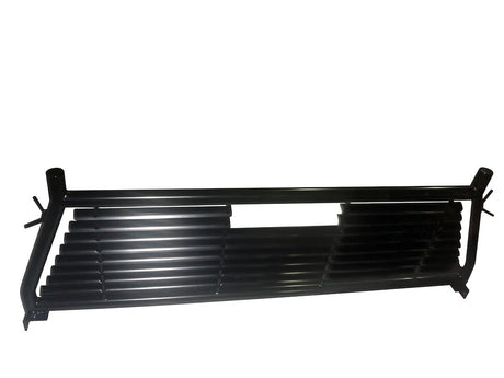 Product of TrailFX H0004B Bolt-On Black Powder Coated Round Tube Louvered Headache Rack 