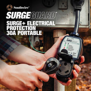 Product of SouthWire Corp. 44280 120 Volt 30 Amp Surge Protector 