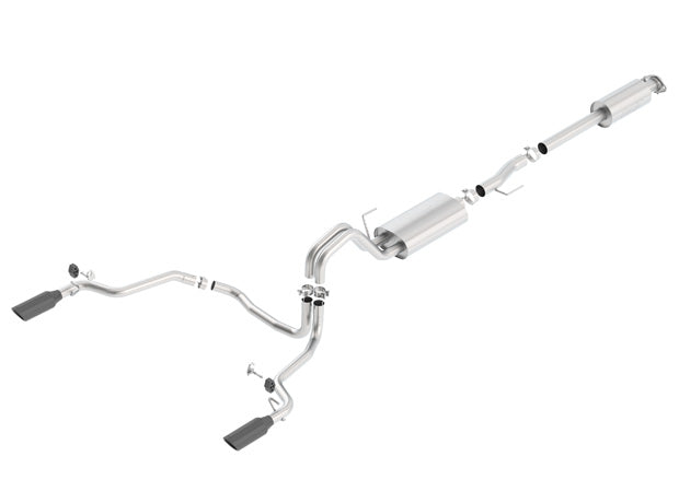 Product of Borla 140614BC Touring Cat Back System Single Exhaust System Kit 