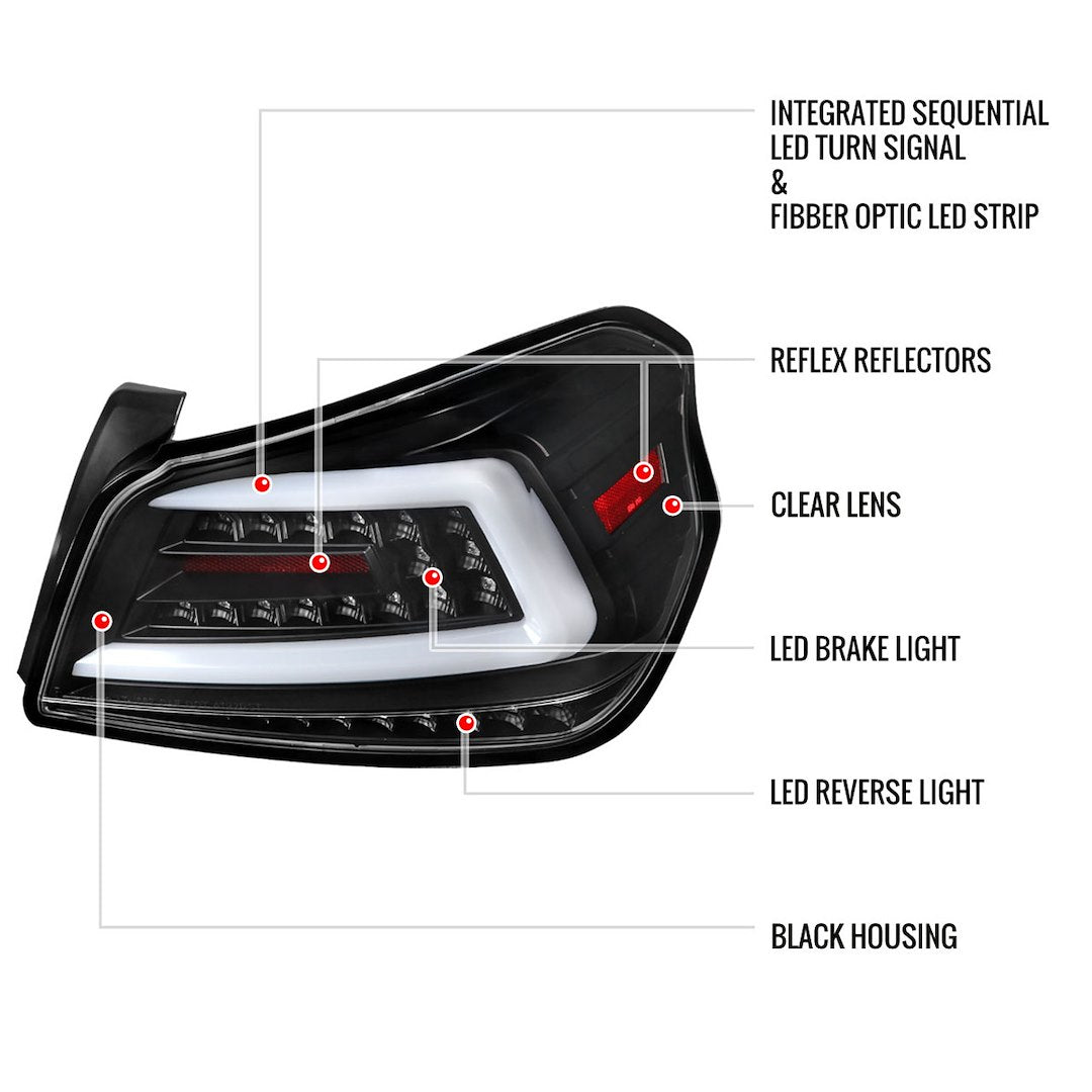 Spec-D Tuning Lt-Wrx15jmled-Sq-Tm Tail Light Assembly||lt-Wrx15jmled-Sq-Tm_8.Jpg||93||sdttwrx15jsqt||1701123
